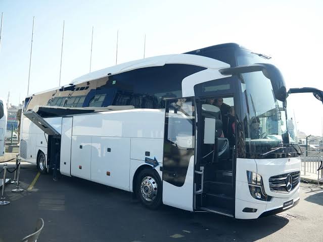 Coach bus exterior