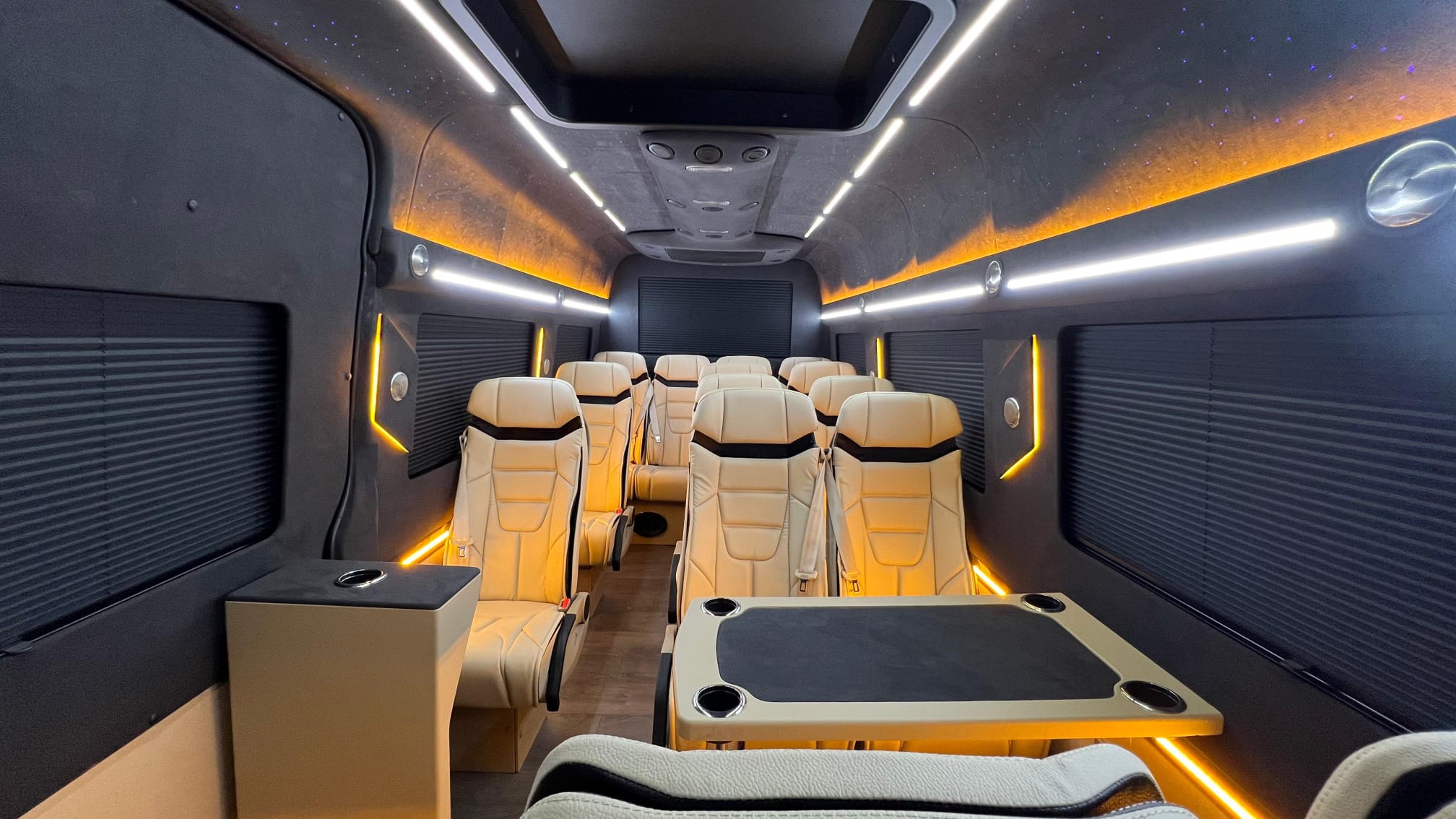 Mercedes Sprinter VIP seating